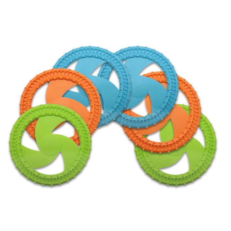 Bite Resistant Flying Disc Dog Toys For Dog Multifunction Pet Puppy Training Toys Outdoor Interactive Game Pet Dogs Products