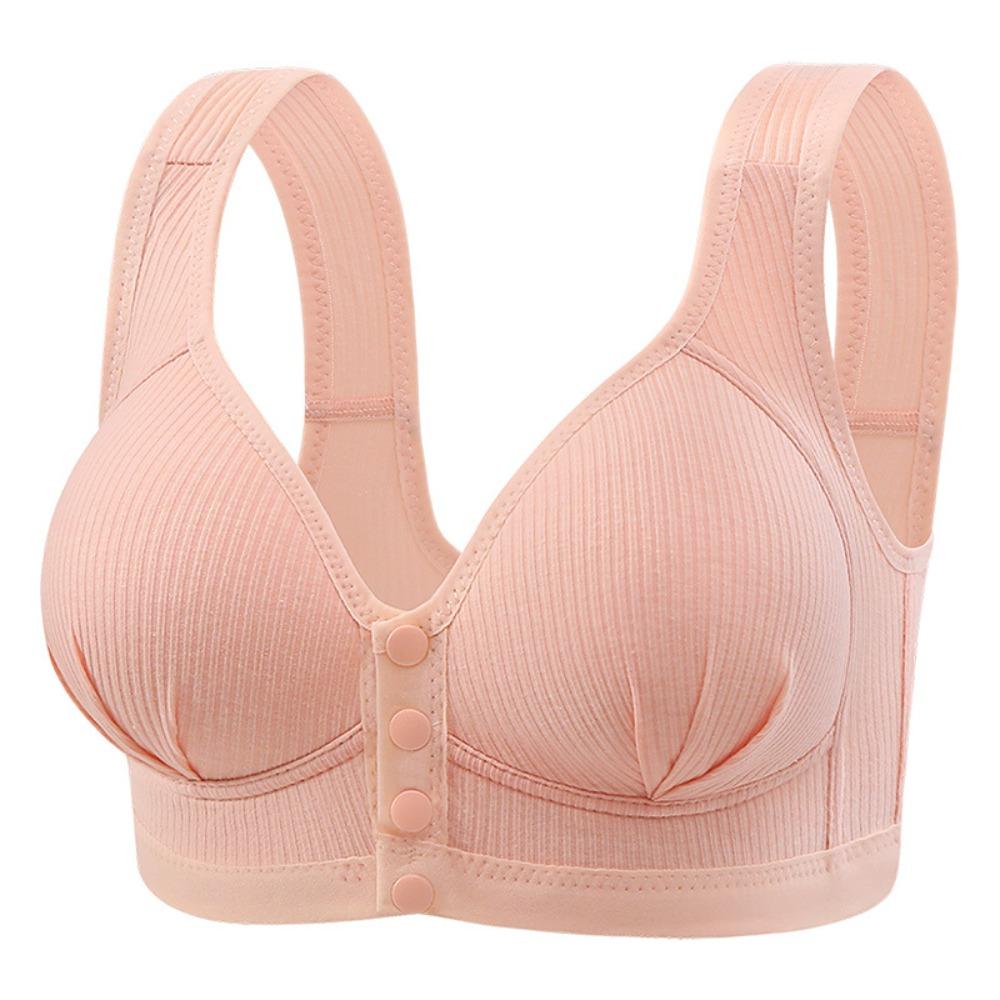 Front-fastening, underwired, plus-size maternity bra for women – thin, camisole-style bra