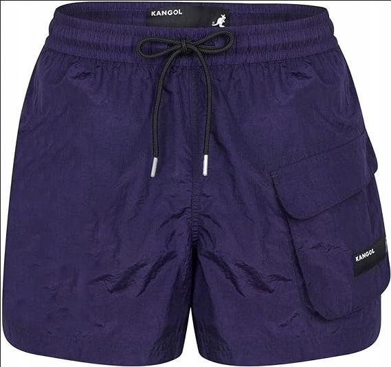 H3807 KANGOL Tasche Badehose HERREN BADEHOSE M black