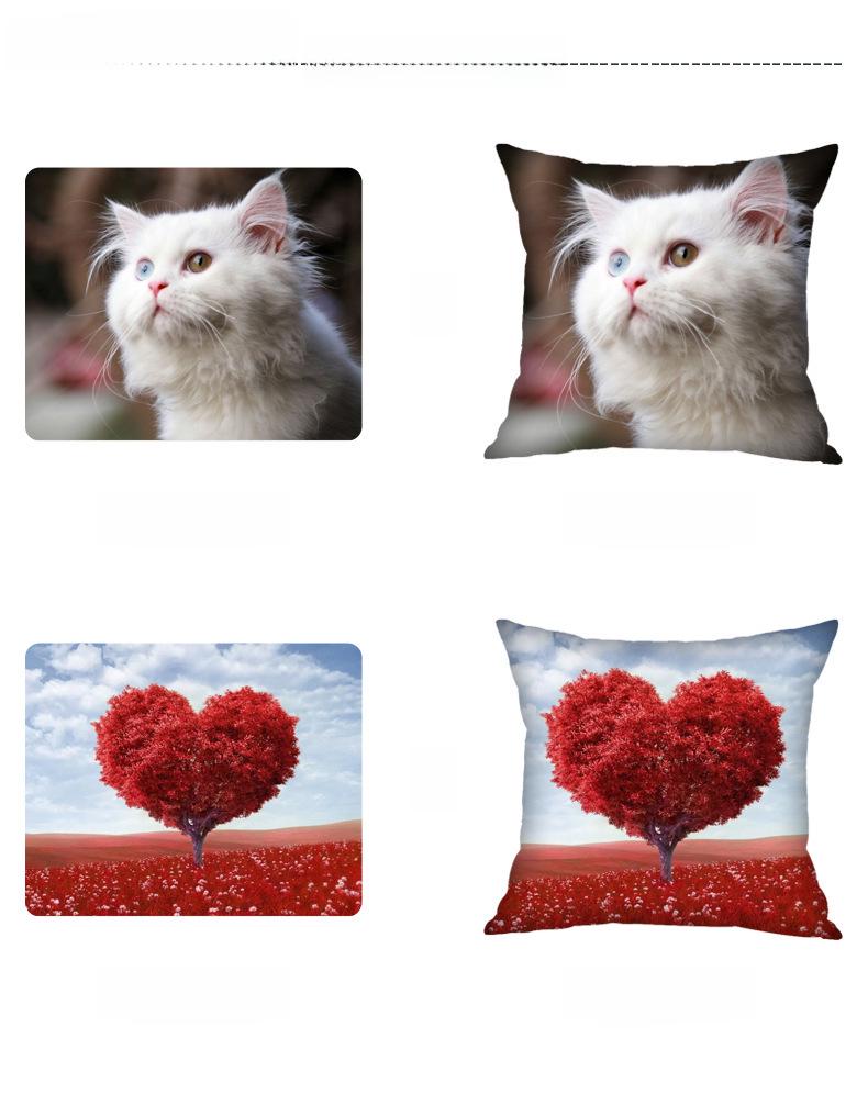 Přizpůsobitelný povlak na polštář s mořským životem: Povlak na polštář s designem želvy, mořského koníka, velryby a chobotnice.