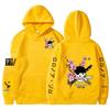 Unisex Fleece-Lined Zoro Anime Hoodie Sweatshirt