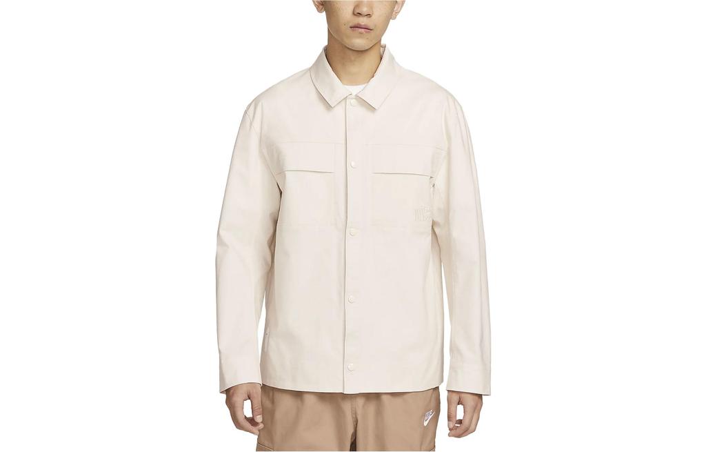Nike Jackets Men's Light Ivory White Lapel Moderate Other FN0463-118