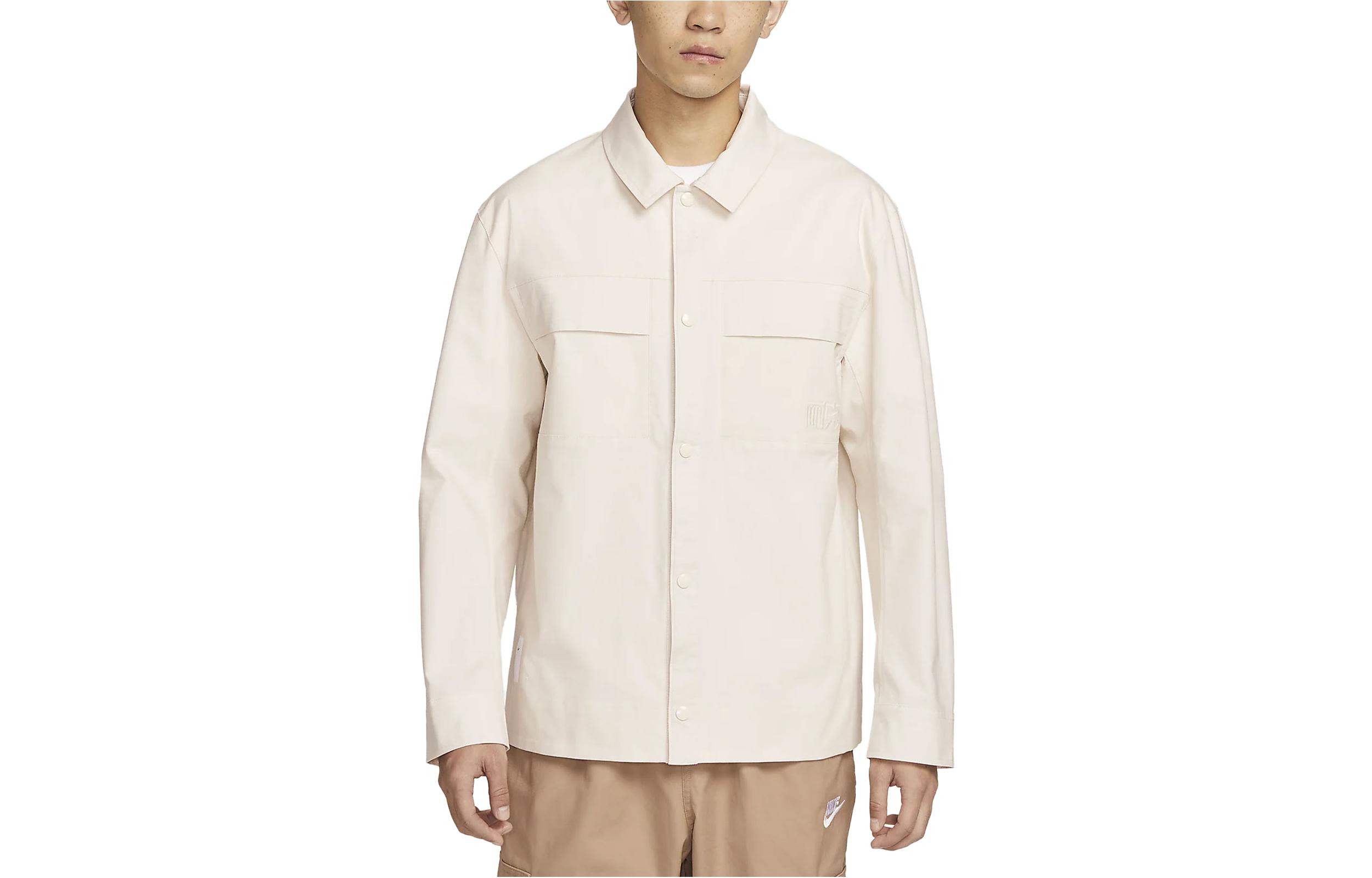 Nike Jackets Men s Light Ivory White Lapel Moderate Other FN0463-118 XL