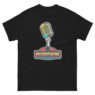 Microphone School Classroom Object Office Teacher T-Shirt