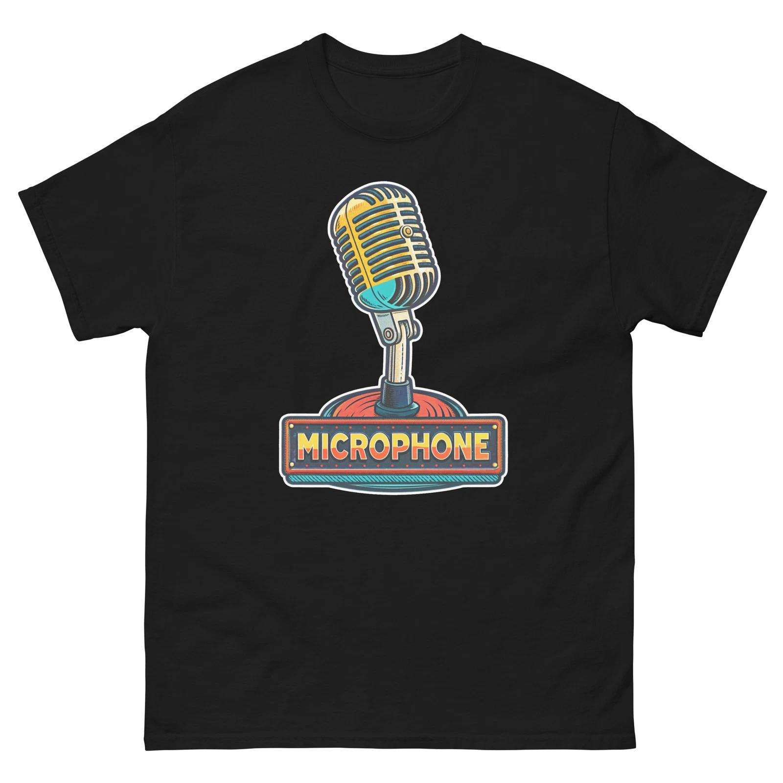 

Microphone School Classroom Object Office Teacher T-Shirt L
