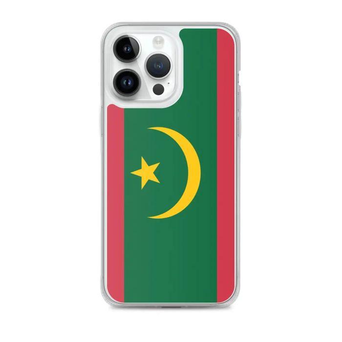 Coque iPhone - Drapeau Mauritanie - iPhone 14 Pro Max - Souple - Multicolore - Verticale