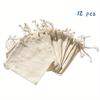12 Stücke Leinen Jute Tuch Sack Schmuck Beutel Kordelzug Geschenktüten Hochzeit Gunsten taschen