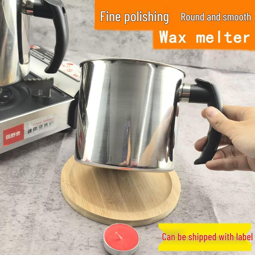 Stainless Steel DIY Wax Melting & Coffee Latte Art Cup for Aromatherapy and Crafts