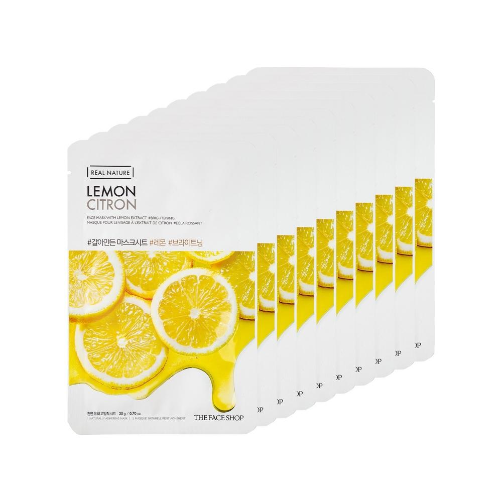 The Faceshop Grinded Mask Sheet Lemon X 10