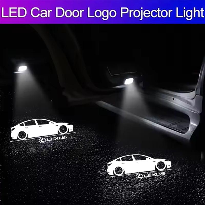 2026 Hot Interior Stickers LED Car Door Welcome Projector Ghost Shadow Light Accessories For Lexus RX ES GX LS LX IS GS RC UX Se