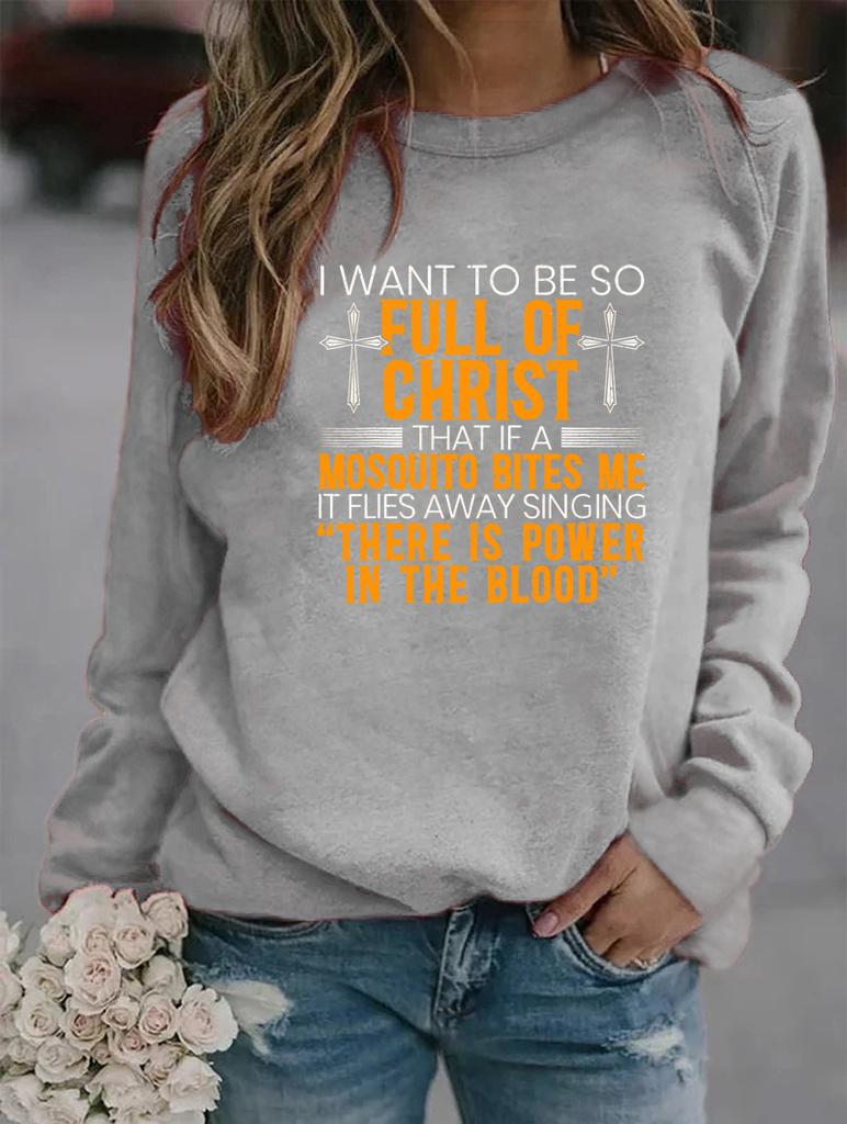 Winter Fashion Round Neck Sweatshirt with Multiple Printed Designs on Long Sleeves
