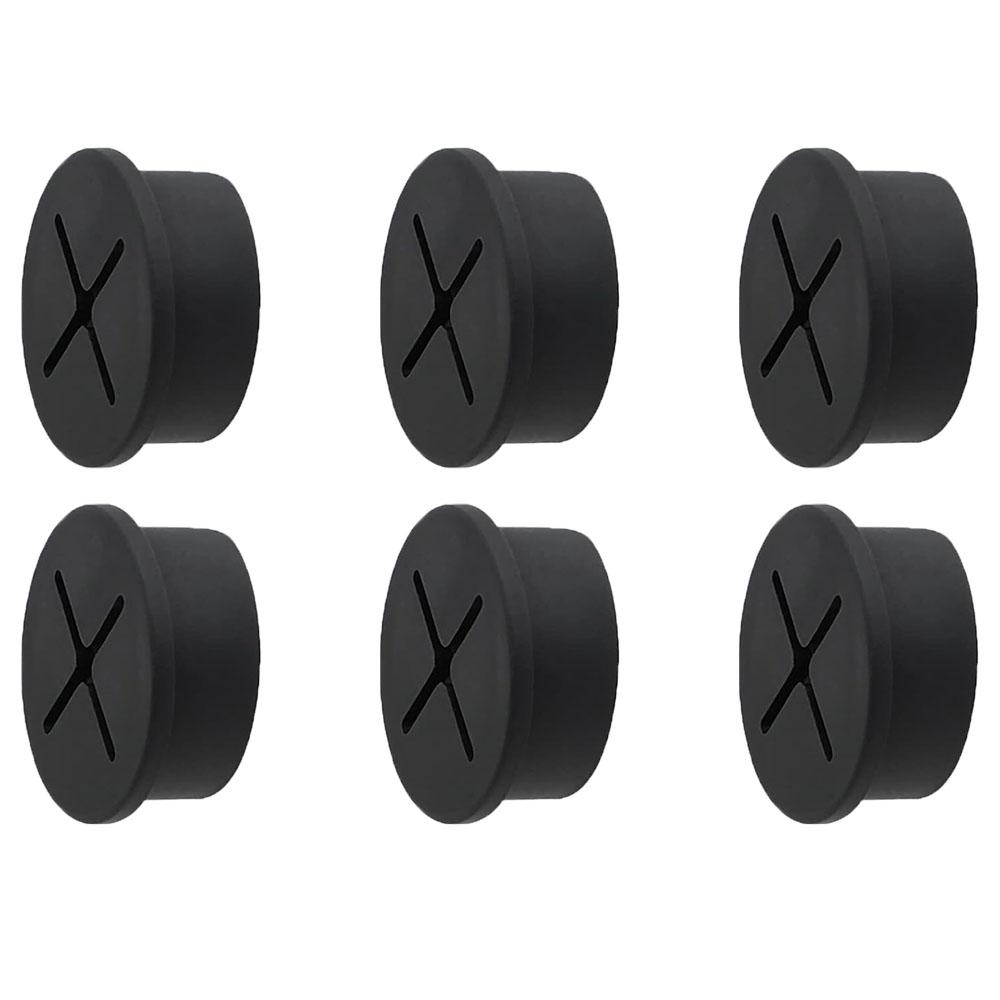 2/4/6/8/10/12Pcs Desk Cord Grommet Wire Hole Cover Line Outlet Port Threading Box Cover Cable Passing Box Office Cable Organizer