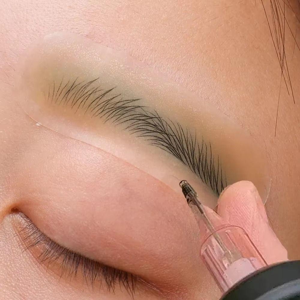 20Pcs Adhesive Tattoo Practice Sticker Eyebrow Line Practice Stickers Makeup Tattoo Training