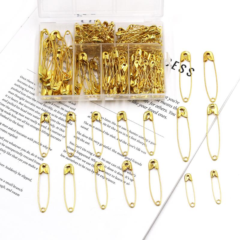 Hot Sale 250Pcs High Quality Stainless Steel Safety Pins DIY Sewing Tools Accessory Needles Large Safety Pin Small Brooch