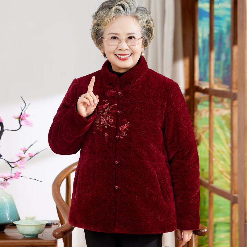 

Kapofei Elderly Women s Festive Padded Winter Coat 3XL