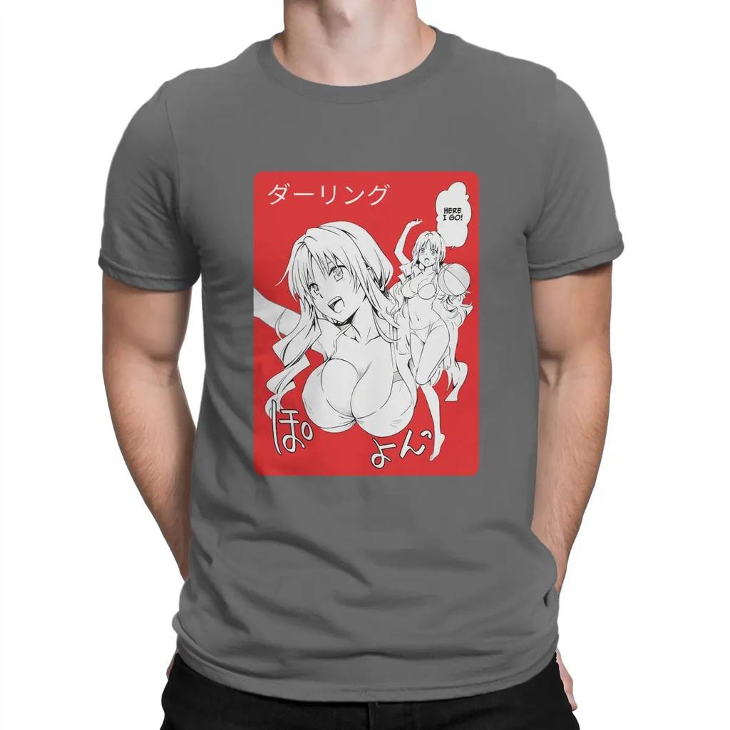 Darling In The Franxx Anime Creative TShirt for Men Zero Two Round Collar Basic T Shirt Personalize Gift Clothes Tops