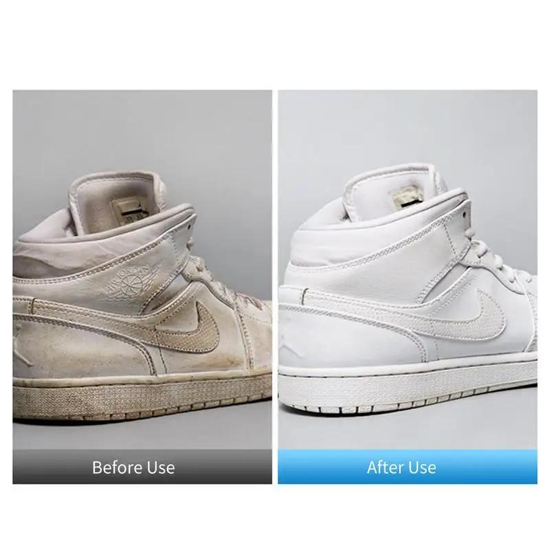 200ml Weißer Schuhreiniger Tragbarer Reiniger Schuhputzschaum Wildleder Schafleder Matte Schuhe Lederreiniger Sneaker Trockenreinigung