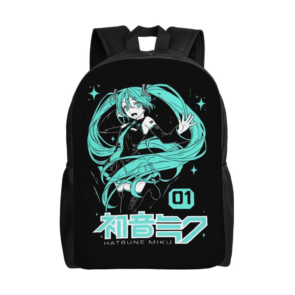 Hatsunes Anime Mikus Travel Backpack Men Women School Computer Bookbag Virtual Singer College Student Daypack Bags