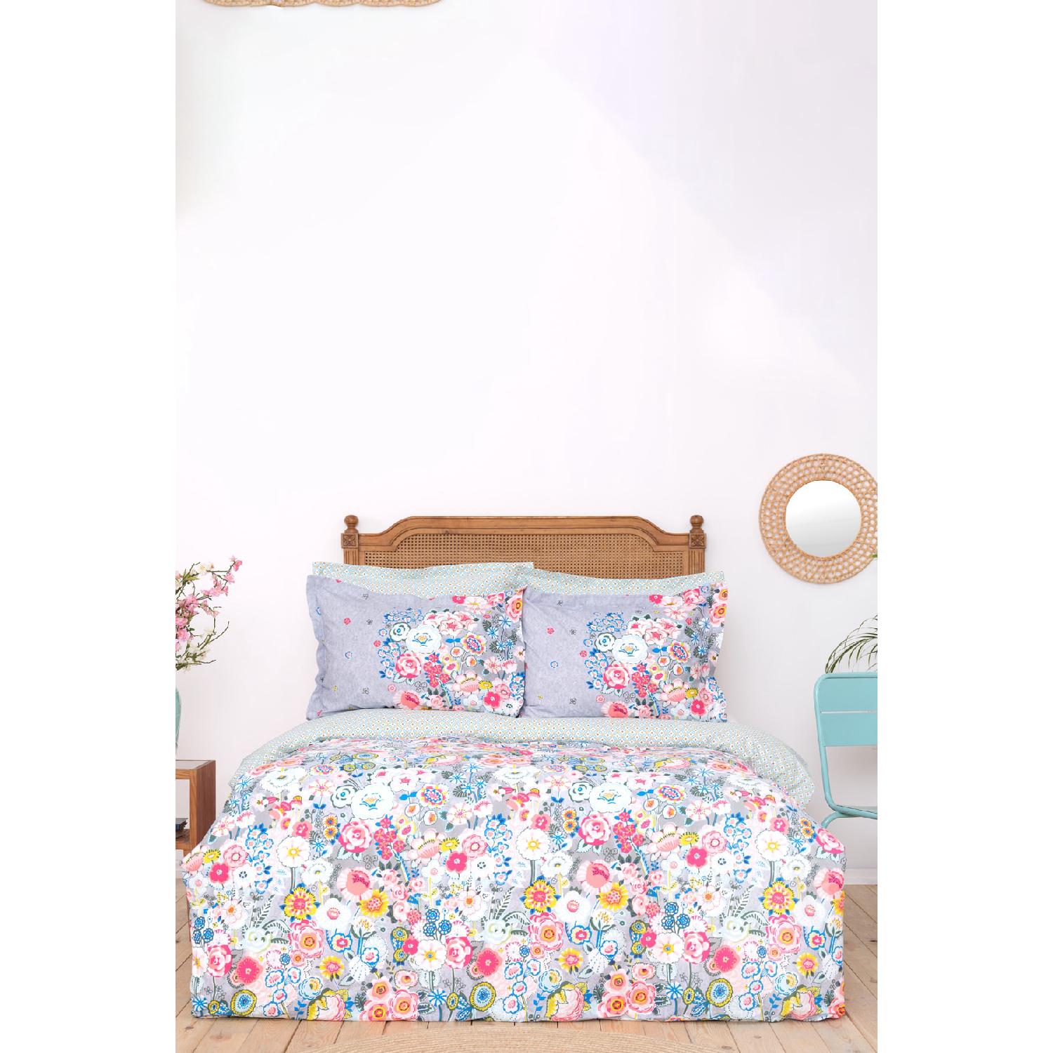 

Синий комплект двойных пододеяльников из 100 % хлопка Dulce