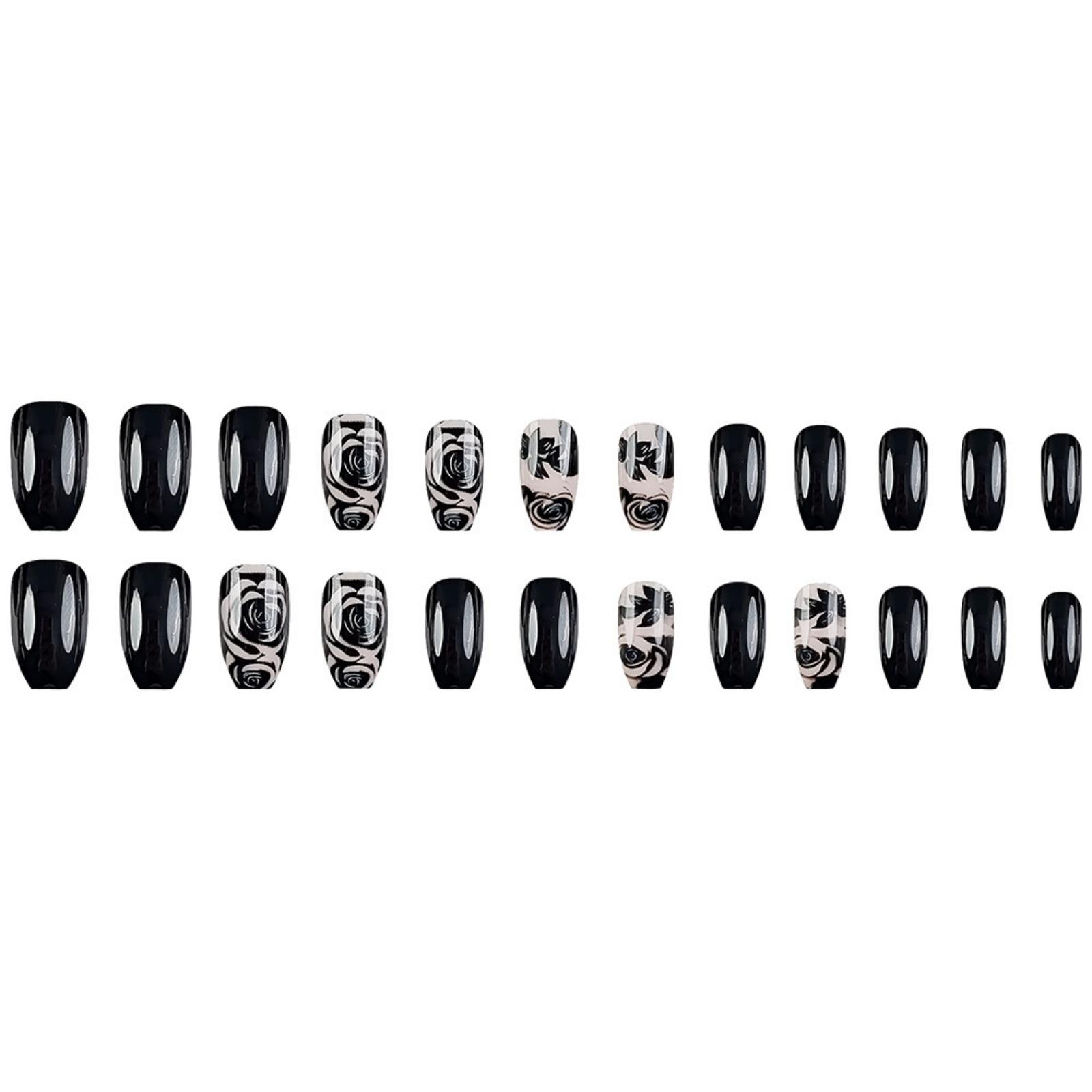 Colorful Pattern Nail Patch Detachable 24 Piece Set