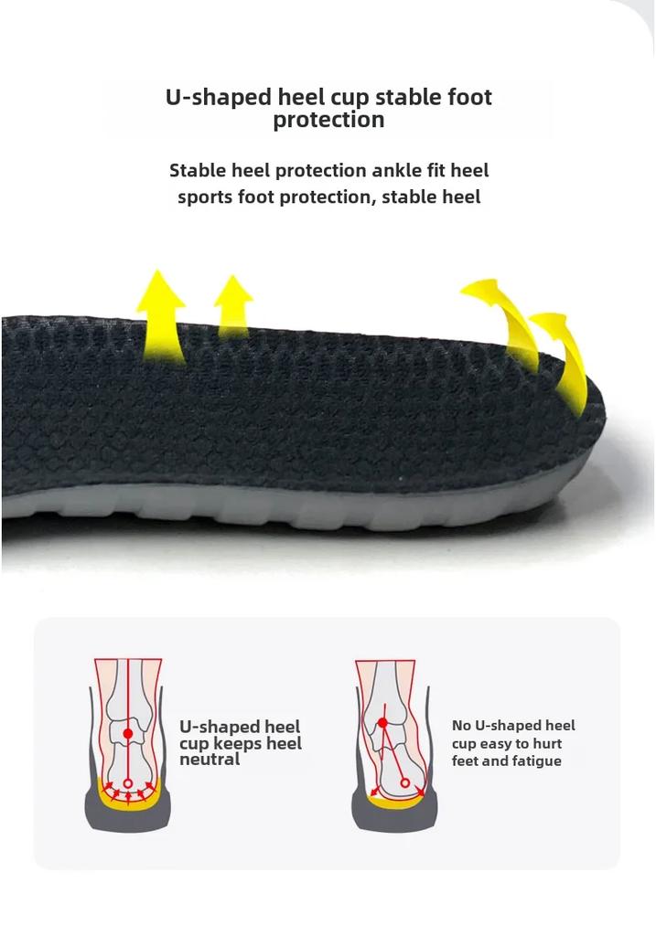 Badminton YY High Elastic Shock Absorption Breathable Sports Insoles for Men and Women