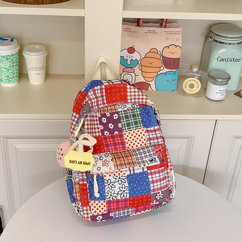 Fashionable Floral Computers  Large Capacity Class Backpacks for Junior and Senior High School Students  Trendy Backpacks
