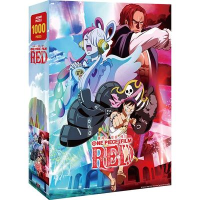 One Piece Film Red Four Emperor Sanks and Uta Jigsaw Puzzle GE1000-632, Mixed Colors, 1000 Pieces Jigsaw Puzzle, Childrens Games, Educational Toys