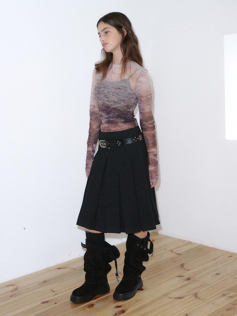 KIJUN Deer Mesh Top Multi