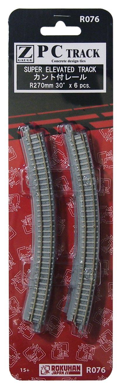 

Rokuhan Z Gauge R076 PC-путь с наклоном R270-30° (6 шт.)