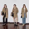 Chuyu Women's Loose-Fit Belted Trench Coat