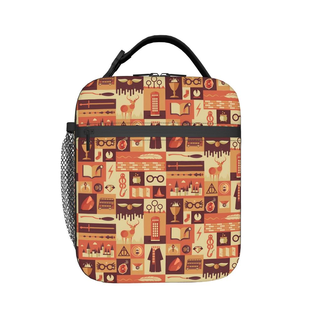 Custom H-Harryes Thermal Insulated Lunch Bags Women Men Resuable Lunch Tote for Outdoor Camping Travel Multifunction Food Box