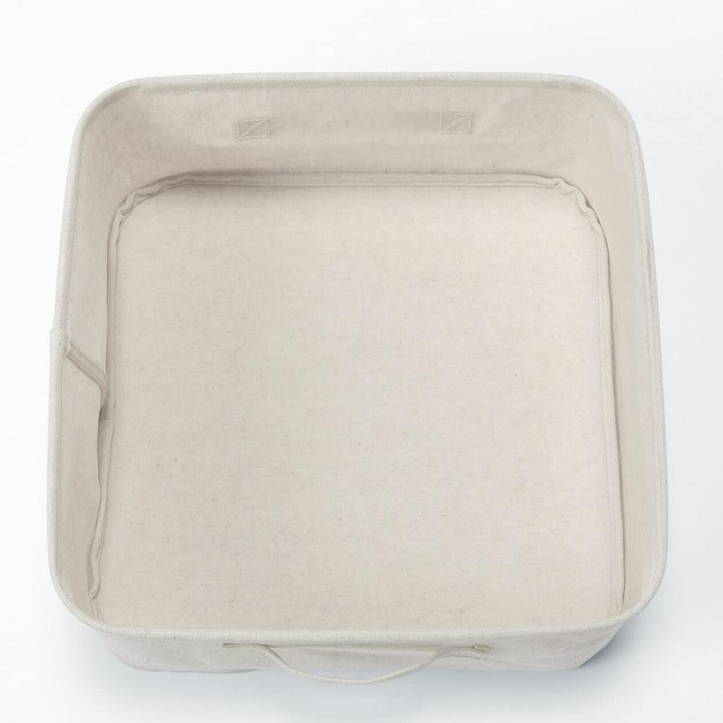 MUJI Small 35cm W x 35cm D x 16cm Polyester 12403470 Softbox, H, Linen, Square,