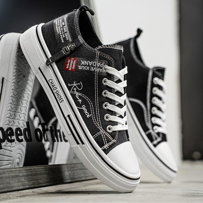 Herresko Sommersko med pustende stoff, allsidige klassiske stoffsko, lette, myksålede brettsko, herresko med lette såler