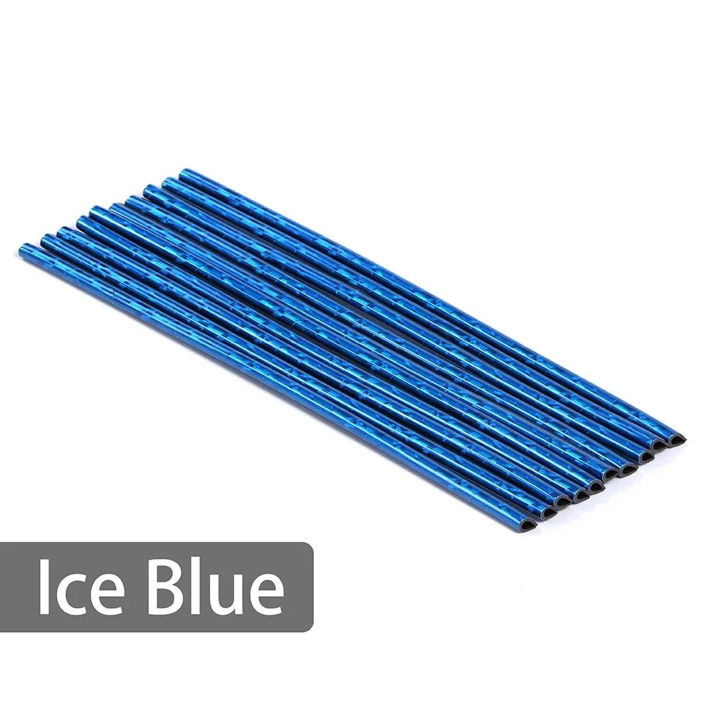 10pcs of U-shaped Electroplated Bright Strips with Mesh Clamps Decorative Strips for Car Air Vents Colored Interior Decoration