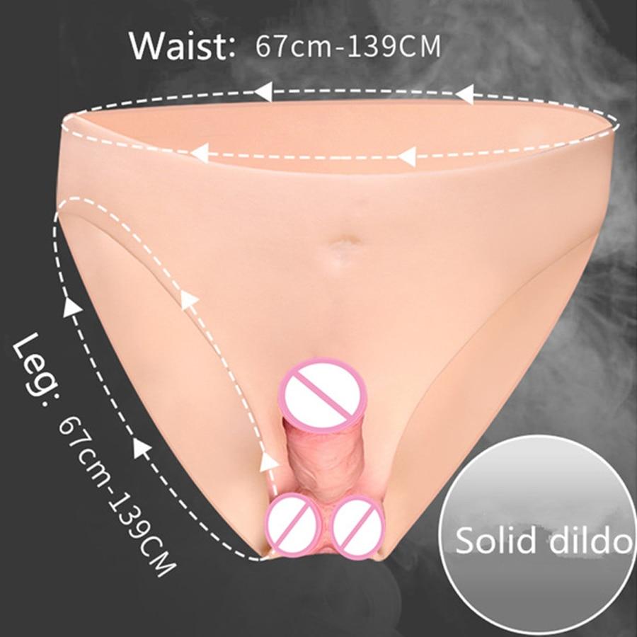 Menn Erotisk Sexleketøy Ultra Elastisk Truser Stropp på Dildo Realistisk Penis Kvinnelig Dildo Sexleketøy for Par Lesbisk Onani