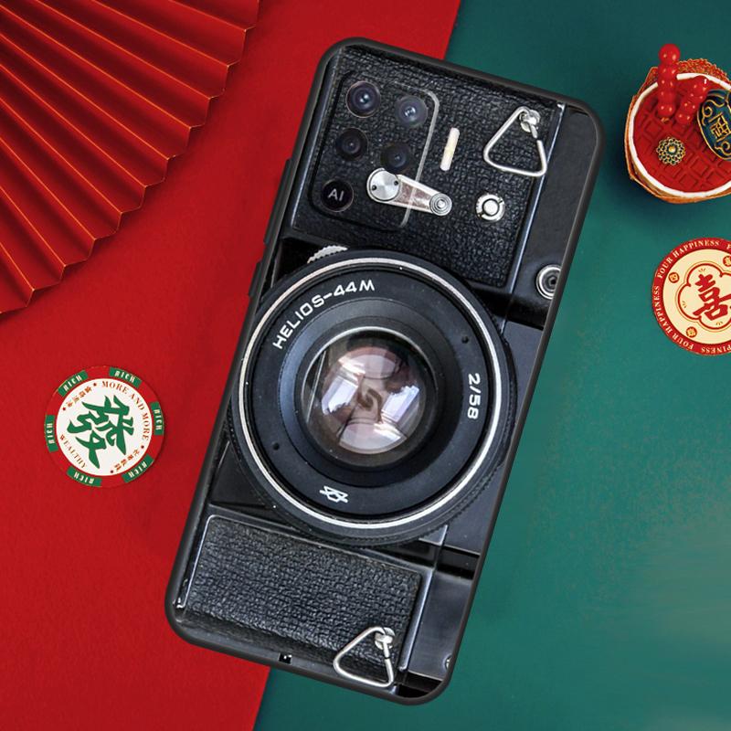 Retro Nostalgia Camera Case For Oppo A76 A16 A96 A17 A60 A40 A80 A98 A58 A78 A18 A38 A57 A74 A54 A94 A15 A5 A6 Pro