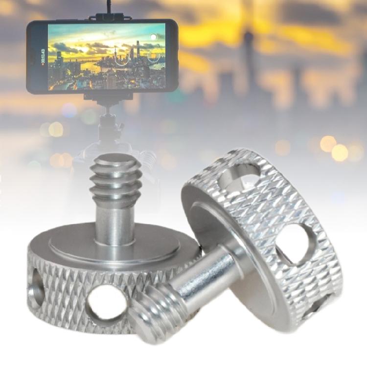 Lightweight 1/4inch Aluminum Alloy Screw Tripod Head Adjustment Screw for Securing Camera Tripod Heads and Photography
