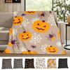 Soft Flannel Halloween Throw Blanket Warm Cozy Breathable Silky Fluffy for Home Camping