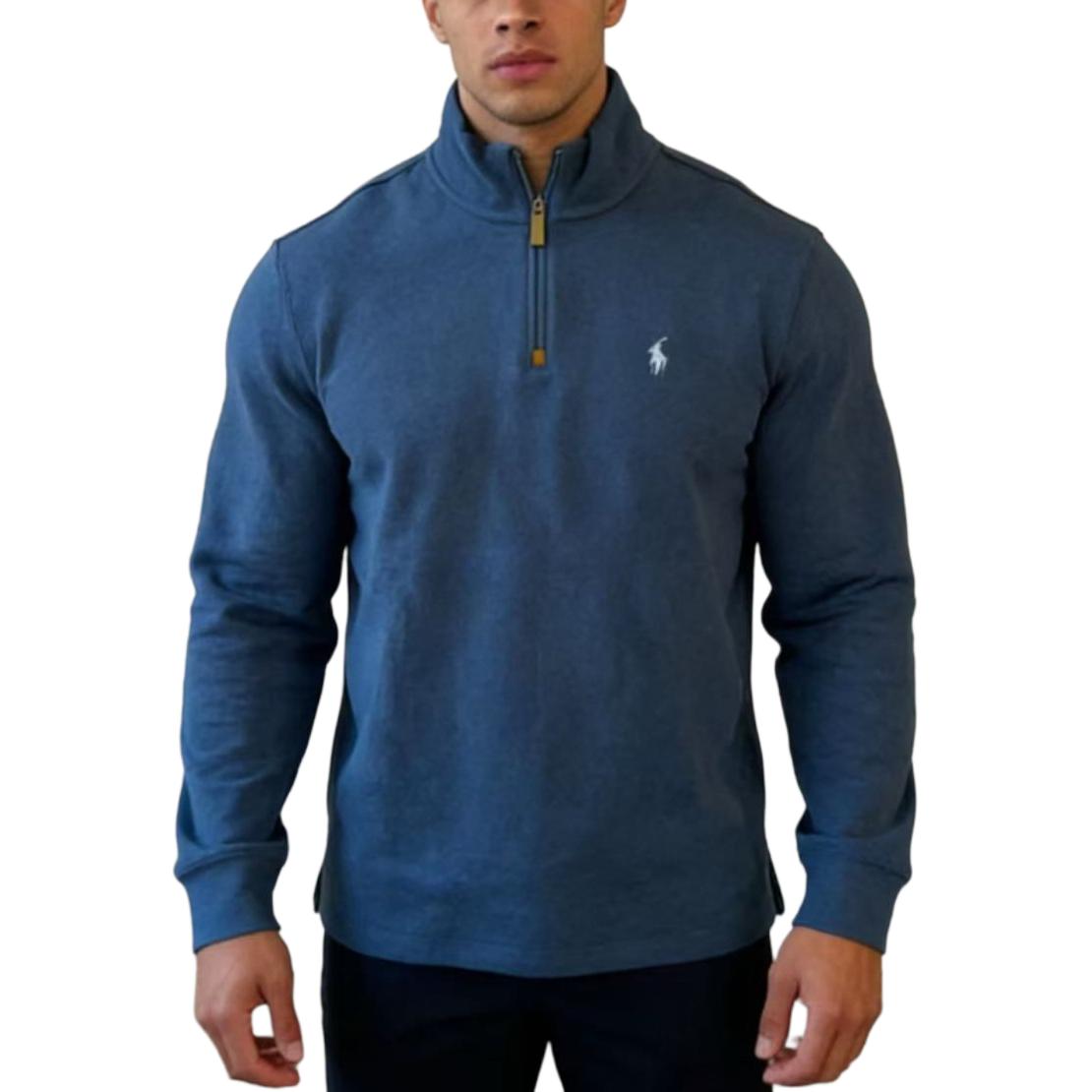 

Polo Ralph Lauren FW25 Small Pony Logo Embroidered Half-Zip Pullover Long Sleeve Solid Color Sweatshirt Men sweatshirt 710635035-017 XL
