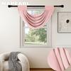 1PC NAPEARL Fashionable and Versatile Solid Color Water Wave Curtain Head for Small Window Decor 70x42cm