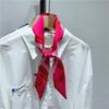 Torebka Szalik Kobiety Jedwabny Szalik Twill Cienkie Szaliki Panie Krzyż Litera Ribbondesign Ręcznik na Nadgarstek Foulard Zawiastka Opaska na Głowę