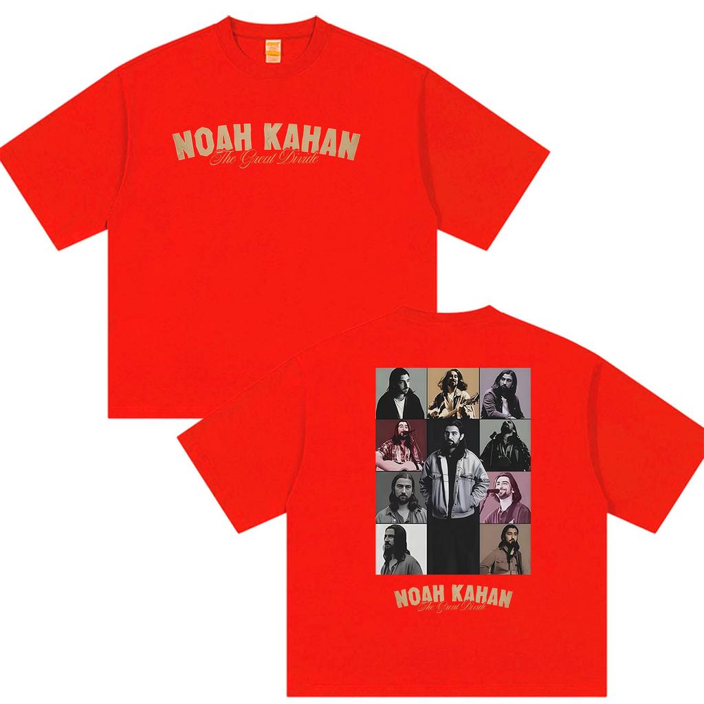 Noah Kahan The Great Divide Tour 2026 Graphic T Shirt Unisexs Vintage Hip Hop Short Sleeve Tshirts 100 Cotton Tshirt Streetwear