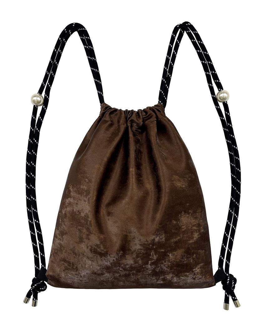 Other-Worldly Rose Drop Pearl Gym Sack [Brown]
