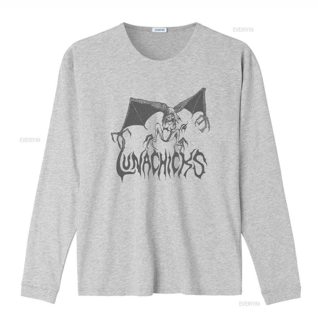 Vintage 1990s Lunachicks T Shirt with Bat Girl Perfect for Rock Fans Plus Bonus 3 CD Lot vintage Washed graphic Versatile