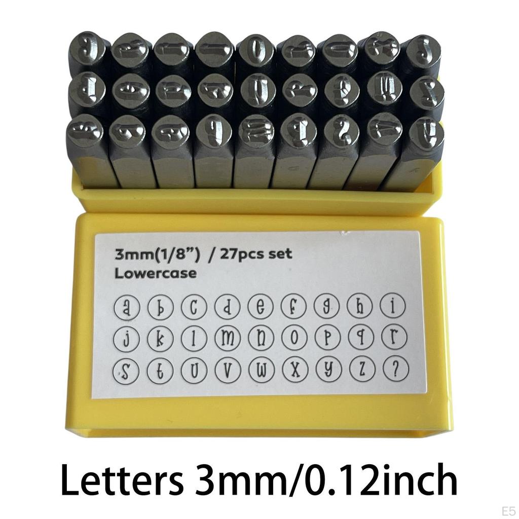 Metal Letter Mark -Set Stamp Tool Kit Permanently Shape Graval Numbers That Are Impressed for