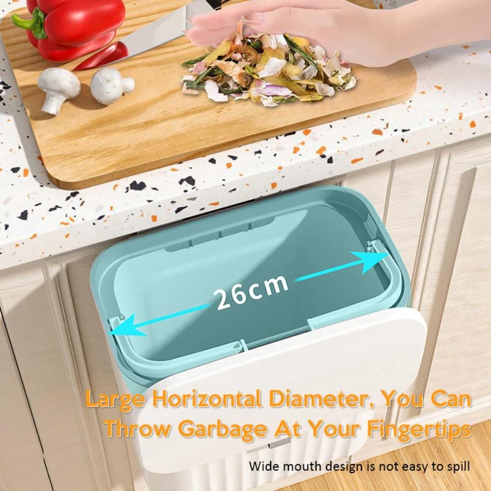 Plastic Wall Mounted Trash Waterproof Trash Bin Garbage Can Compost Bin  Kitchen