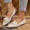 2026 Scarpe Casual alla Moda ed Eleganti con Fiocco a Farfalla per Donna Primavera e Autunno Nuove Scarpe Comode a Punta
