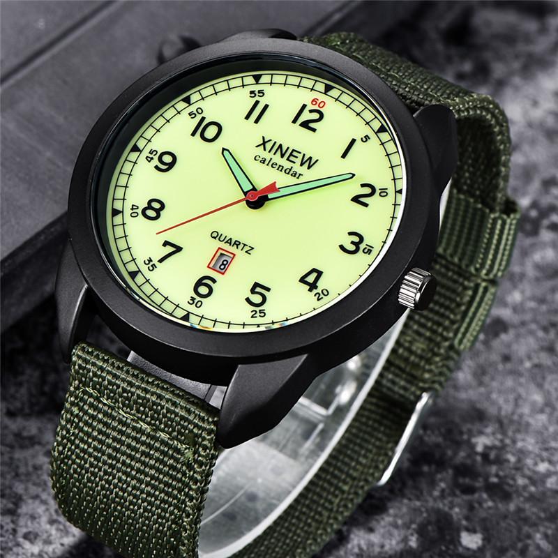 Watch Male Foreign Trade Military Watch Student Nylon Calendar Quartz Watch