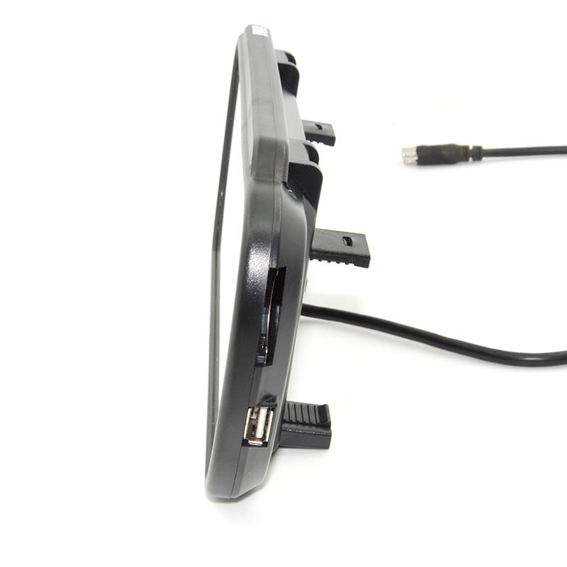 Car CCD Monitor 7" Color TFT LCD Car Rearview Mirror Monitor SD USB MP5 FM Transmitter DVR