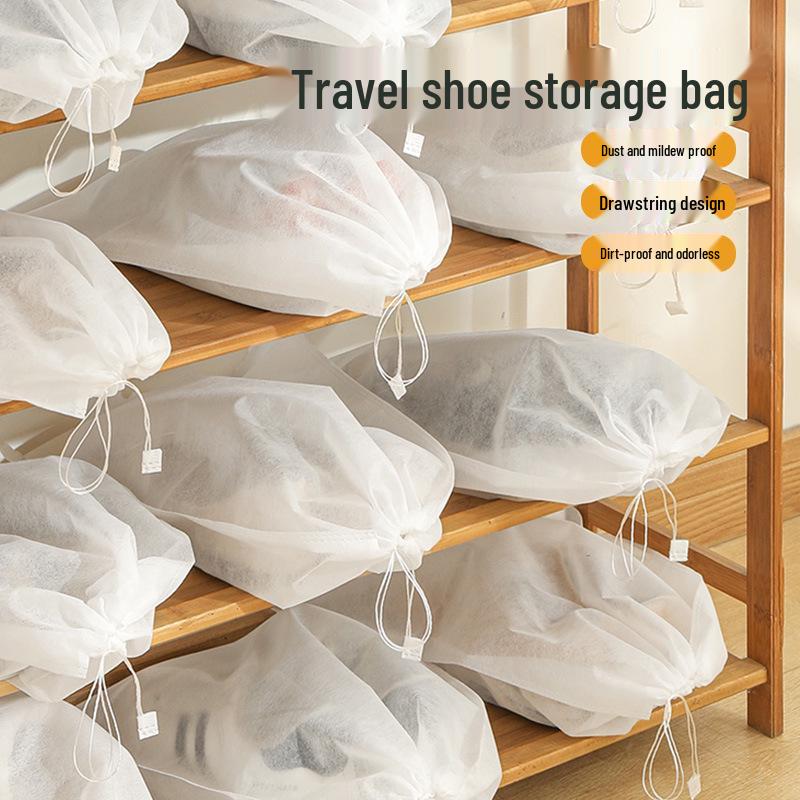 Atmungsaktive Vlies-Staubdichte Aufbewahrungstasche für weiße Schuhe